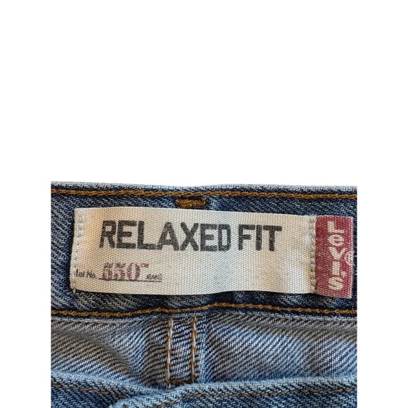 Levis 550 Jeans Mens Size 35x32 Blue Relaxed Fit Tapered Leg Hipster Y2K Retro - Picture 5 of 11